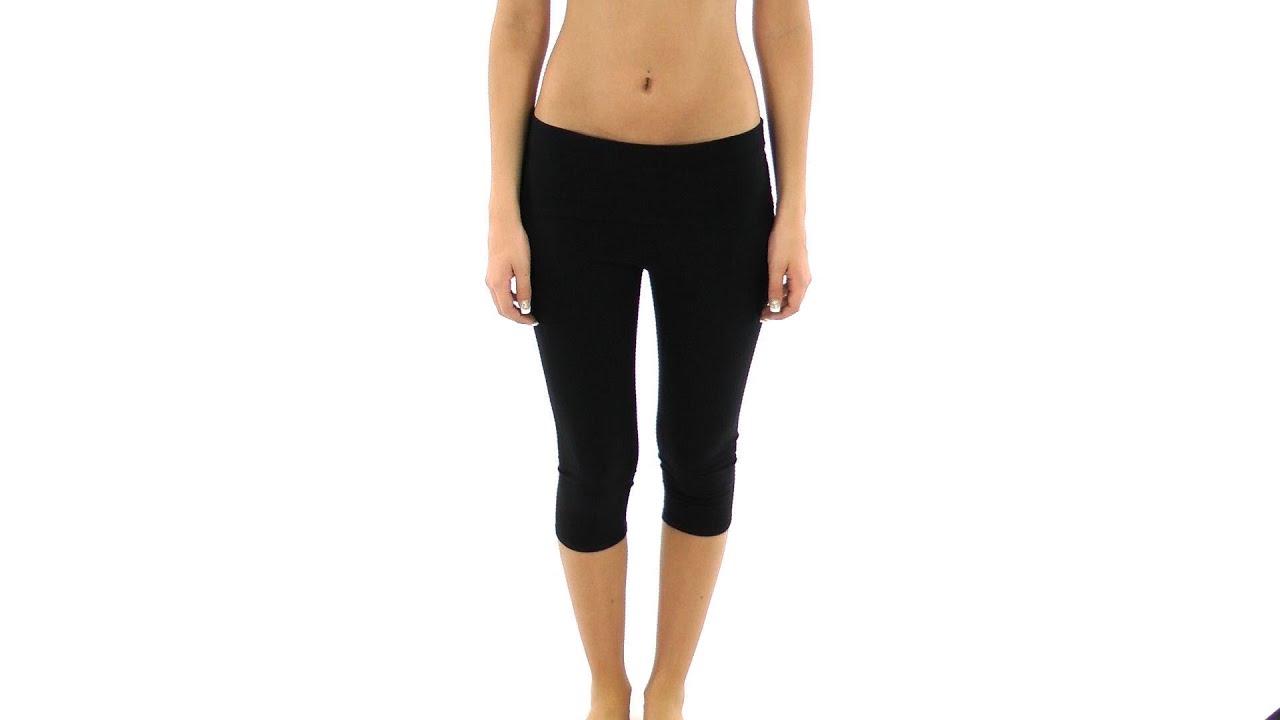 Beyond Yoga Women's Eco Fold Over Capri | SwimOutlet.com