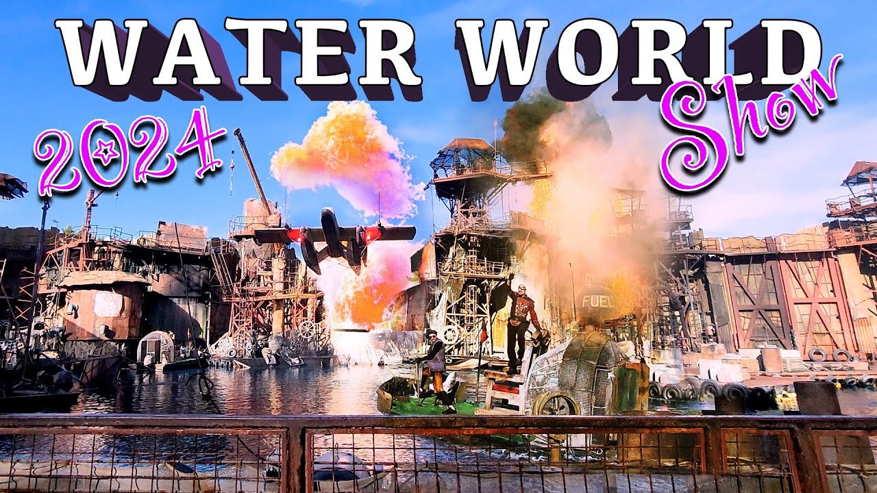 Шоу трюков «Водный мир» 2024. Полное шоу. Первый ряд | Universal Studios Hollywood 2024