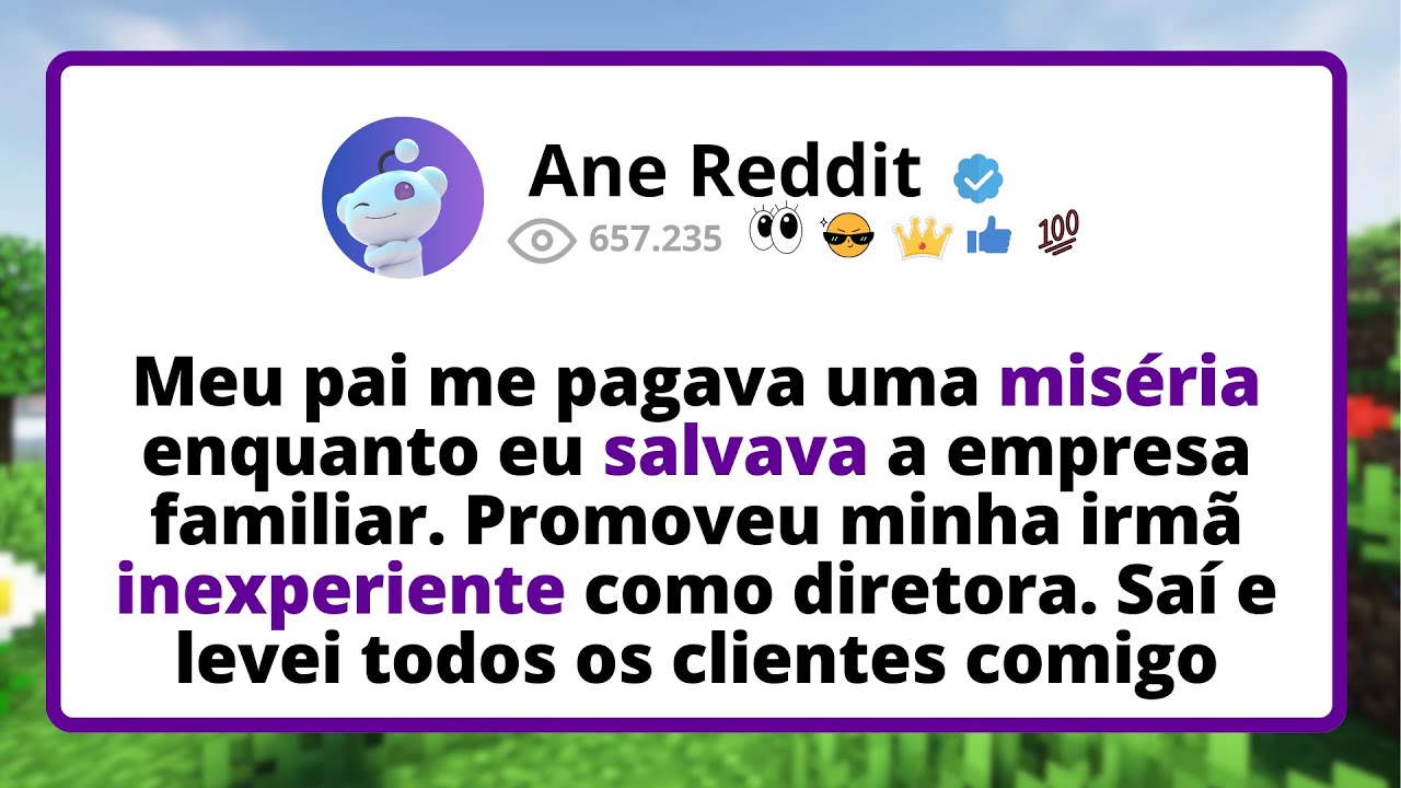 Meu pai me pagava uma MISÉRIA enquanto eu SALVAVA a empresa familiar. Promoveu minha irmã...