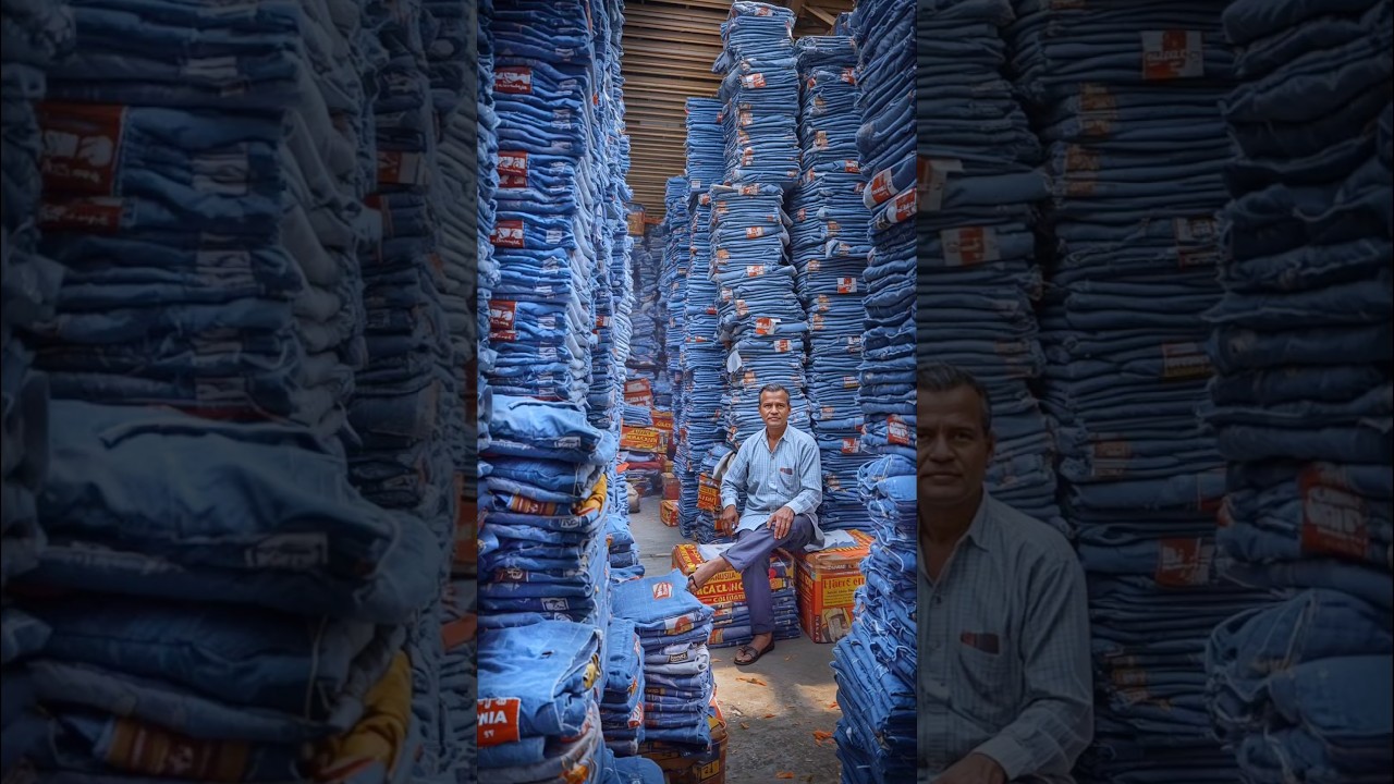 ₹130 Cheapest Jeans Manufacturer In Mumbai l Ulhasnagar Jeans Wholesale Market