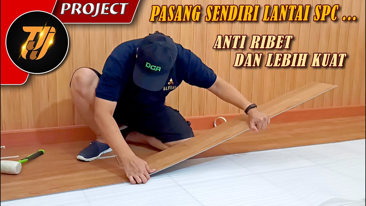 Cara pasang sendiri Lantai SPC ALVERA / super mudah dan keren banget hasilnya