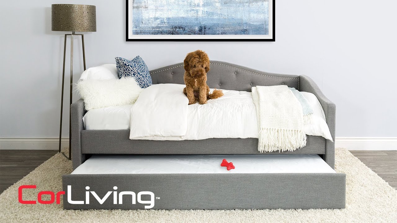 Tufted Day Bed with Trundle - Fairfield Collection | CorLiving