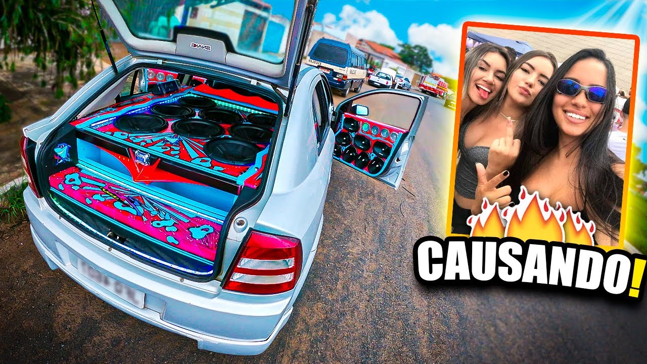 REAÇÃO DAS PESSOAS NAS RUAS com o ASTRA CHEIO DE SOM TOCANDO😱!