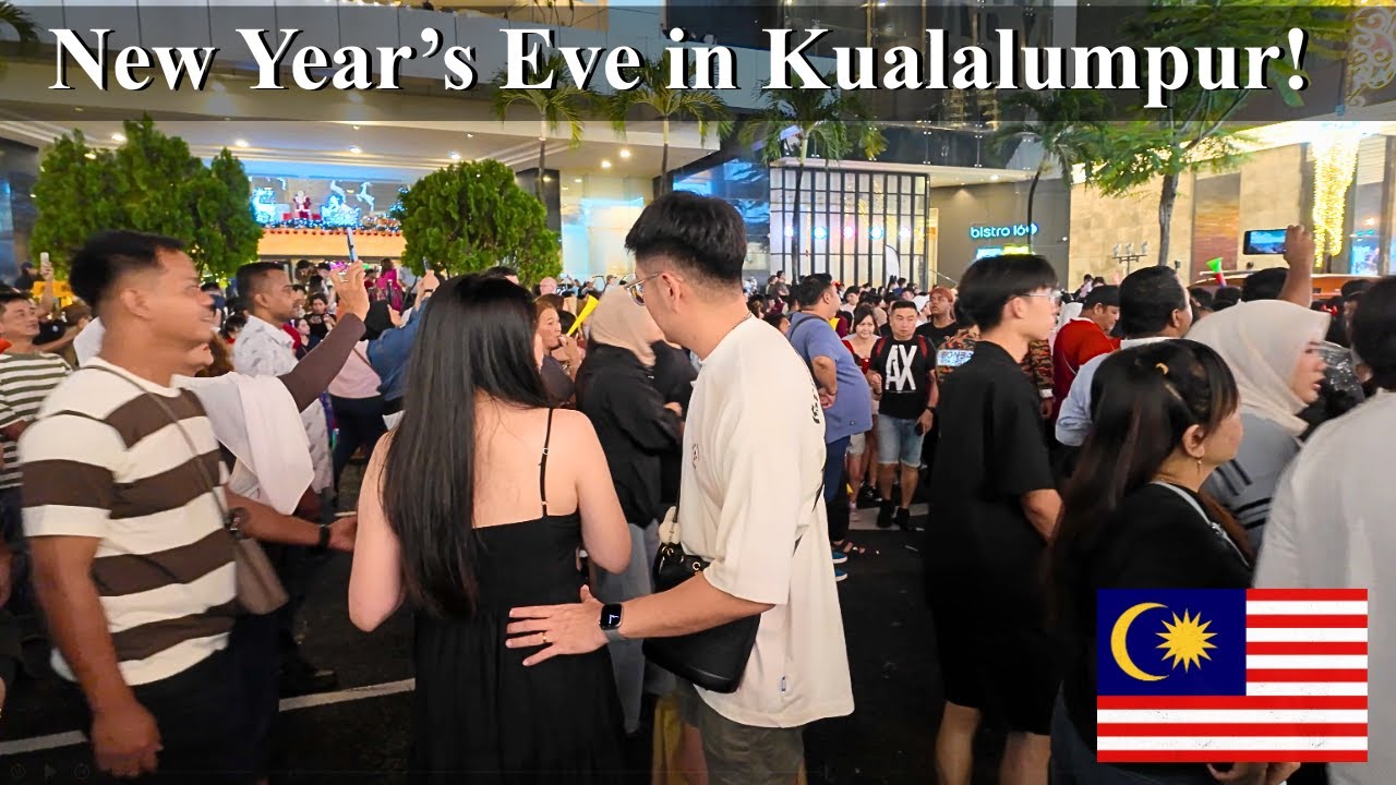 31st Night in Kuala Lumpur 🎉 | New Year Crowd & City Vibes
