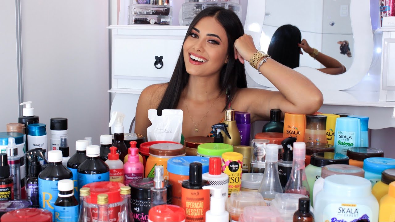 TOUR POR TODOS OS MEUS PRODUTOS CAPILARES 😱(atualizado)
