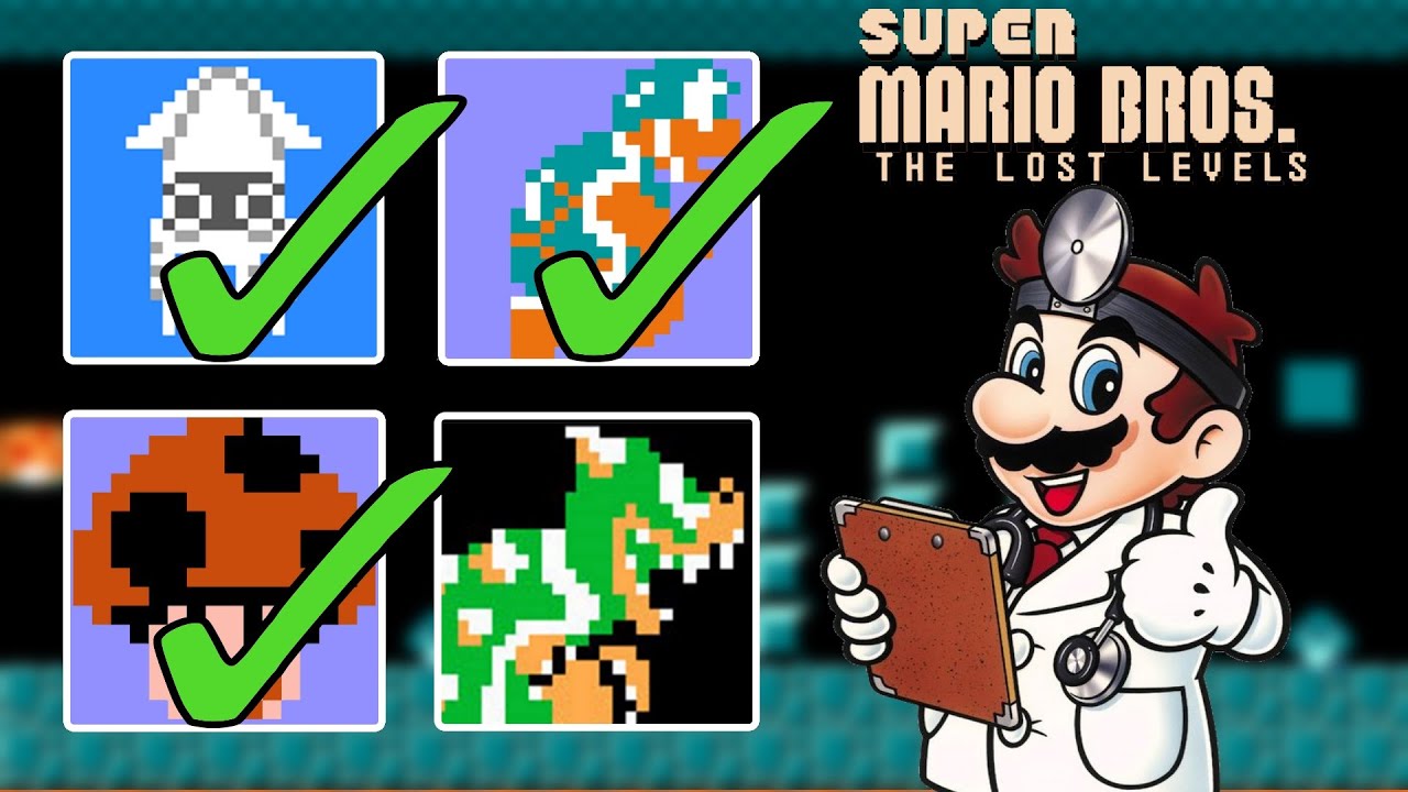 Super Mario Bros.: The Lost Levels: All Enemies