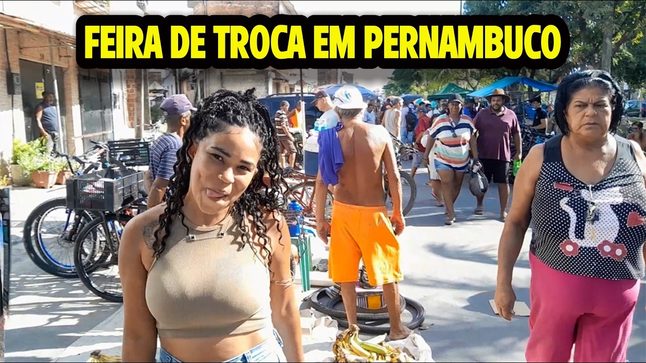 CONHEÇA A FEIRA DE TROCA DE PRAZERES EM PERNAMBUCO AQUI TEM DE TUDO
