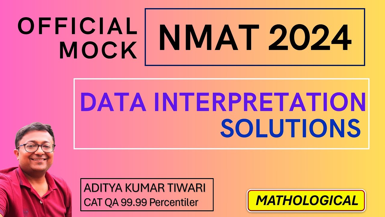 NMAT 2024 Data Interpretation || NMAT Official Mock Data Interpretation Sets | Quantitative Skills