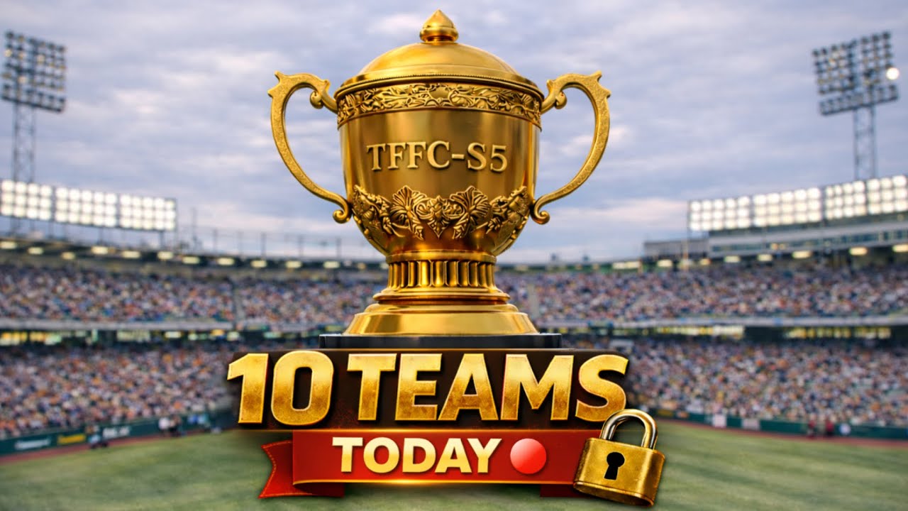 TFFC S5 LIVE 🔴 10 Teams Locked! Squad Reveal 🏏 | Cricket 26 Tamil | தமிழ்