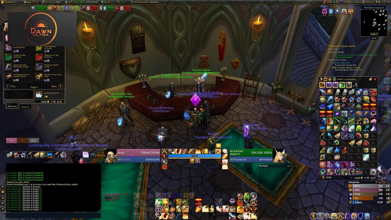 Phase 1 Naxx 10 WotLK Classic - Protection Paladin PoV