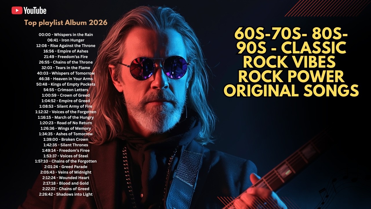 Classic rock Star 60s-70s- 80s- 90s || Classic Rock Vibes || rock power original songs