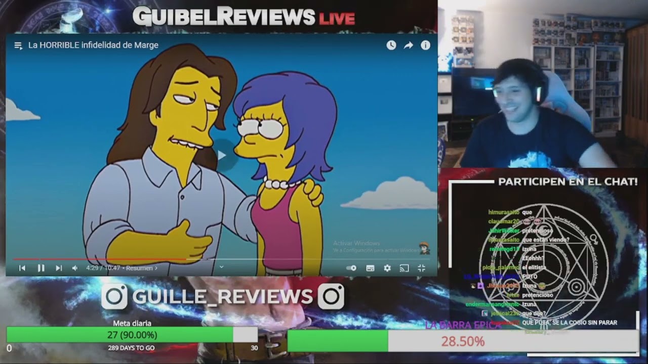 GUIBEL REACCIONA A PORQUE MARGE ES UN ASCO DE PERSONA