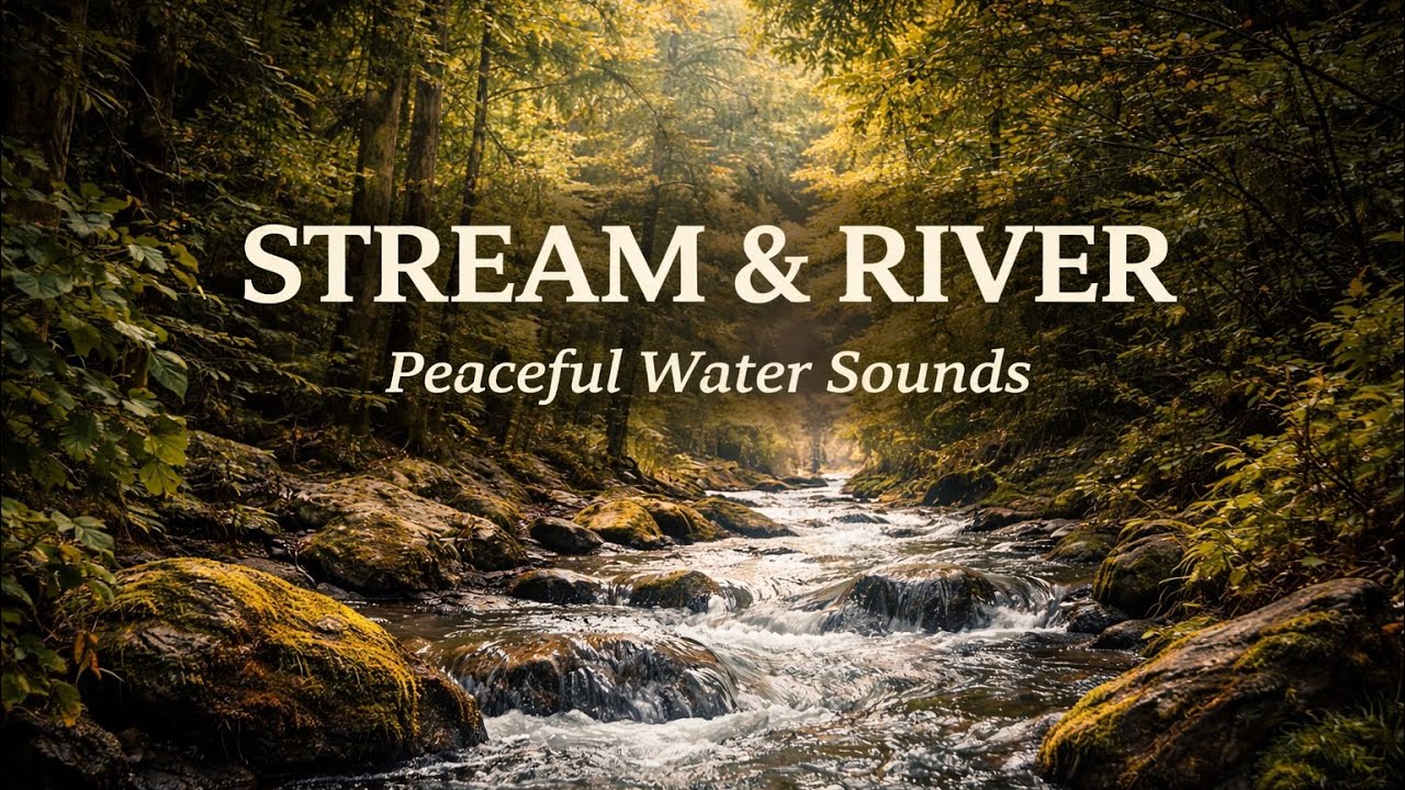 🌊 River Flow 2 Hours Relax, Sleep, Study 🌿💤