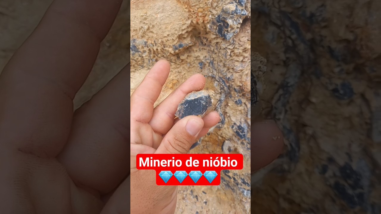 linha de min&eacute;rio de ni&oacute;bio    #ni&oacute;bio #garimpo #minerio #pedrapreciosa #viral