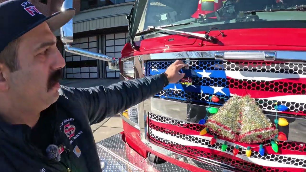 Sparks Fire Department Rosenbauer walk around with FAO Morin