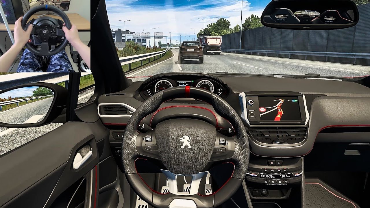 Euro Truck Simulator 2 - 2014 Peugeot 208 GTi [Steering Wheel Gameplay]