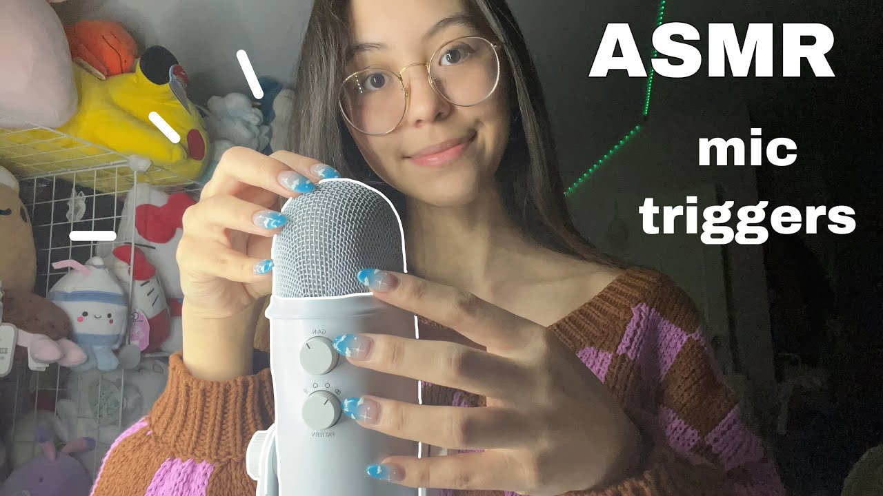 ASMR | Intense Tingly Mic Triggers (fast + aggressive mic tapping, scratching, cover swirling)