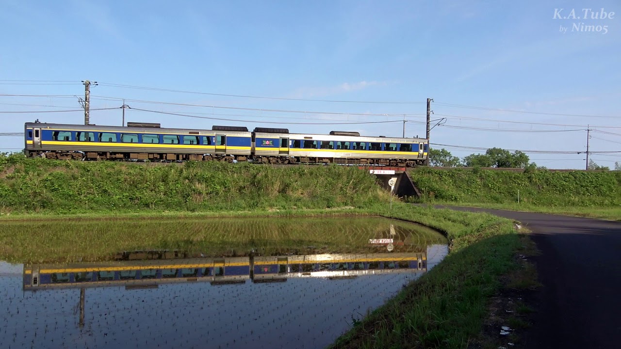 【鉄道のある風景】JR山陰本線 県境を跨ぐべからず初夏の出雲路 (24-May-2020)