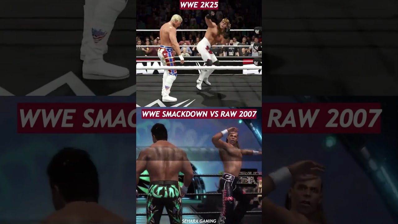 WWE 2K25 vs SmackDown vs Raw 2007 – Sweet Chin Music Evolution! ⚡🔥