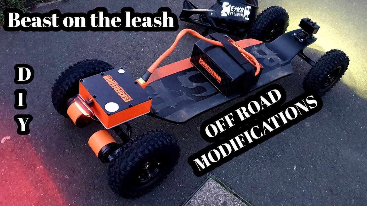 DIY OFF ROAD ELECTRIC BOARD. Beast on the leash of road mods.