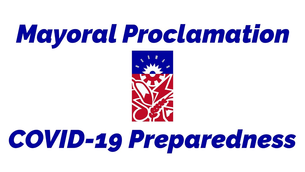 UPDATE - Mayor's COVID-19 Response Proclamation