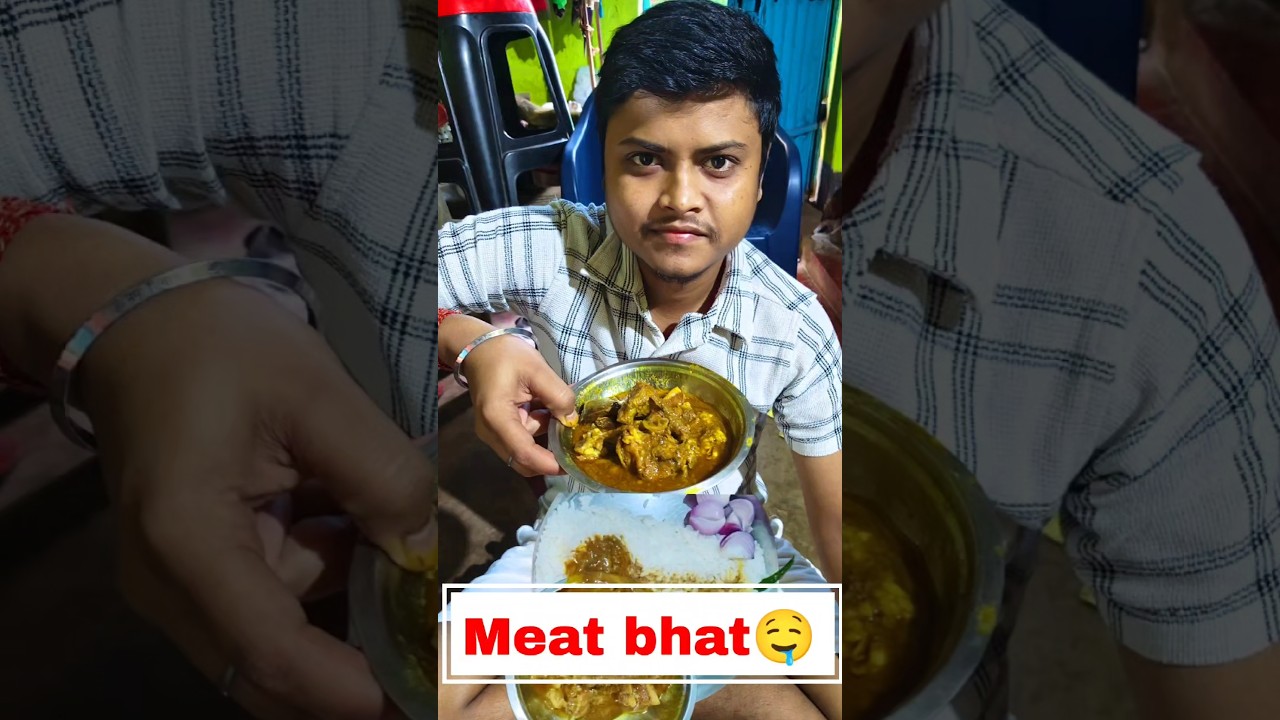 Meat bhat🍖 khaye aaj🤤 #minivlog #food #meatbhat