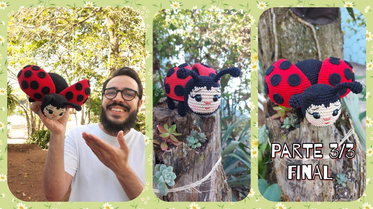 Joaninha Amigurumi Passo A Passo - Coleção O Jardim Do Ti ( Parte 3/3 Final )