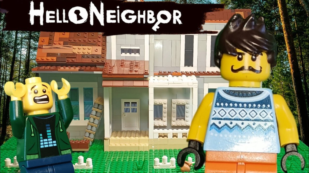LEGO Привет Сосед - Поймали в подвале! | Hello Neighbor Animation