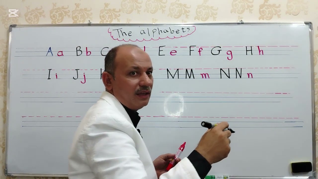 الطريقة الصحيحة لكتابة الحروف الانجليزية  The Alphabets