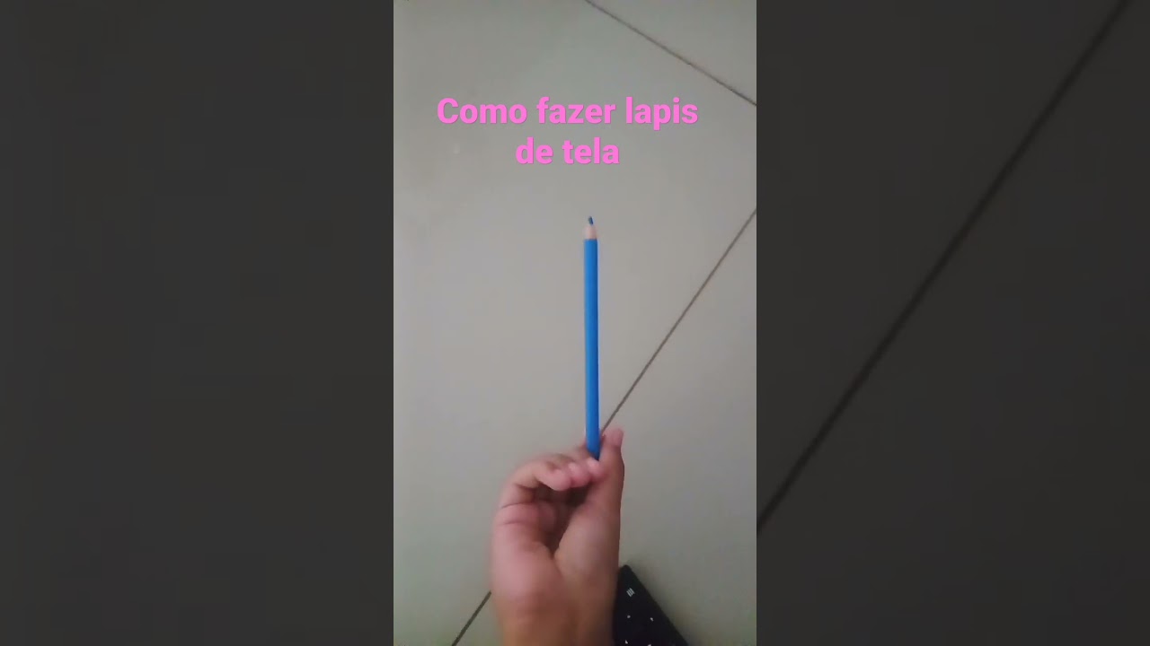 como fazer l&aacute;pis de tela