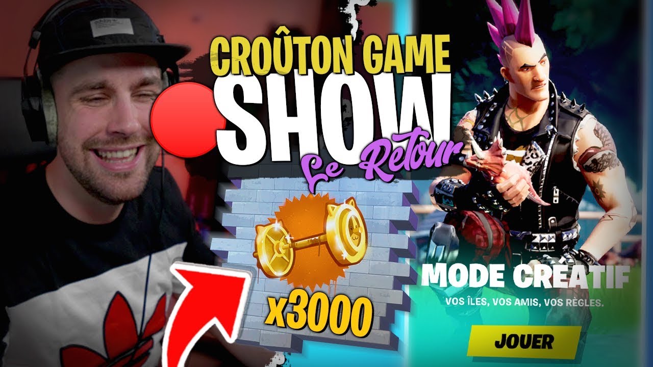 Le retour du Cro&ucirc;ton Game Show sur fortnite cr&eacute;atif !