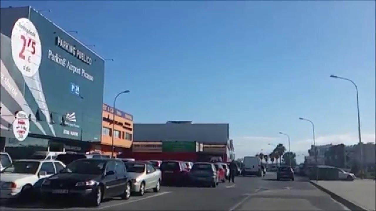parking aeropuerto malaga picasso entrada A7 desde torremolinos marbella puente nuevo
