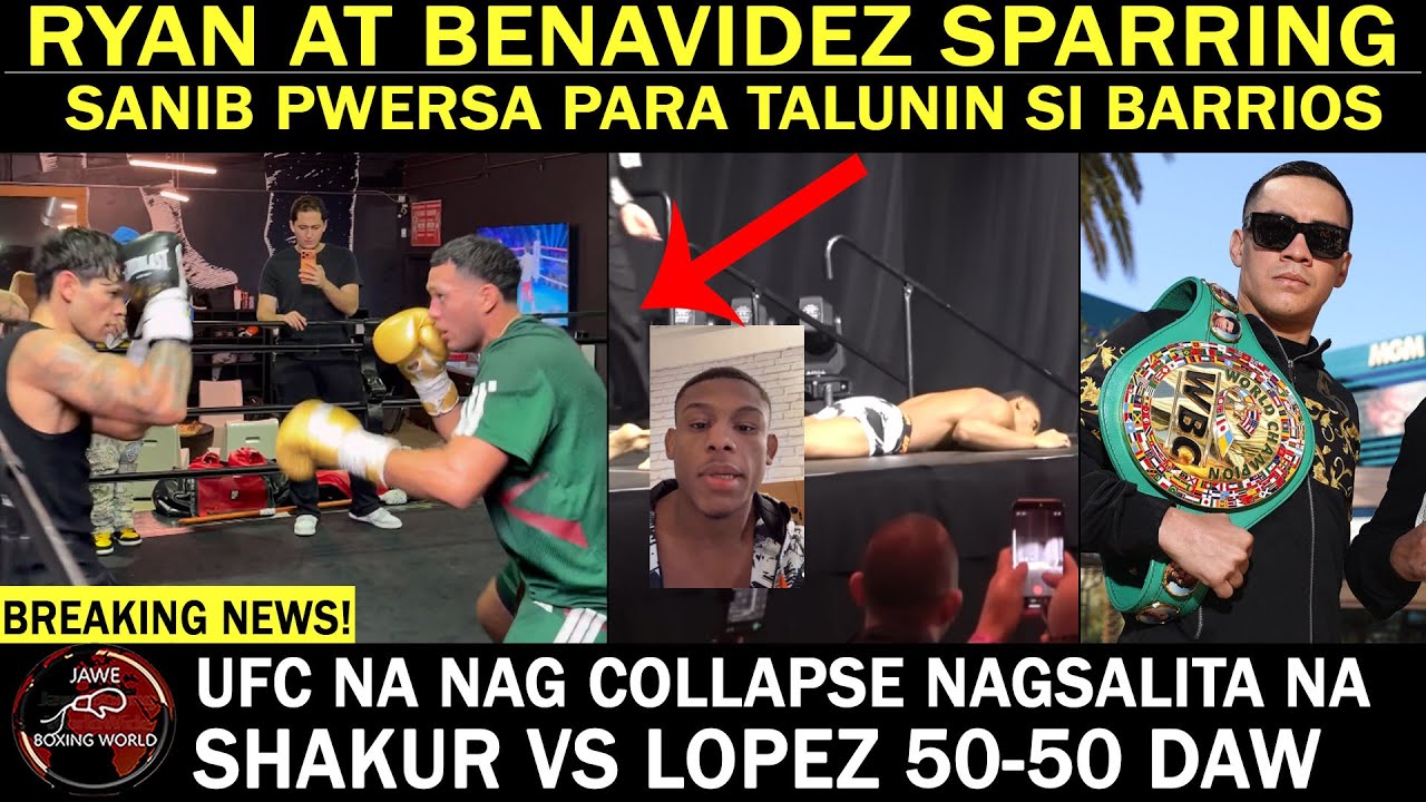 RYAN GARCIA At BENAVIDEZ Sparring SANIB PWERSA Para Talunin Si BARRIOS | Shakur Vs Teofimo 50-50 Daw