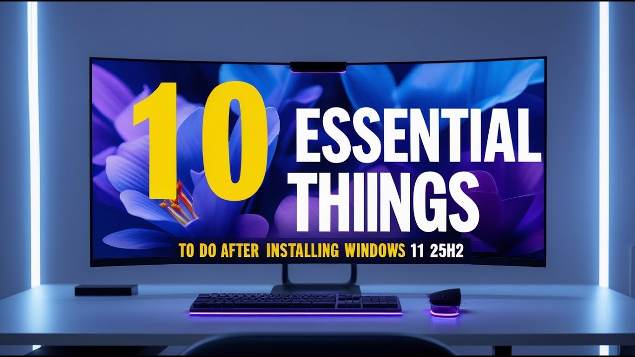 10 Essential Things to Do After Installing Windows 11 25H2 #windows11 #office2024 #server2025