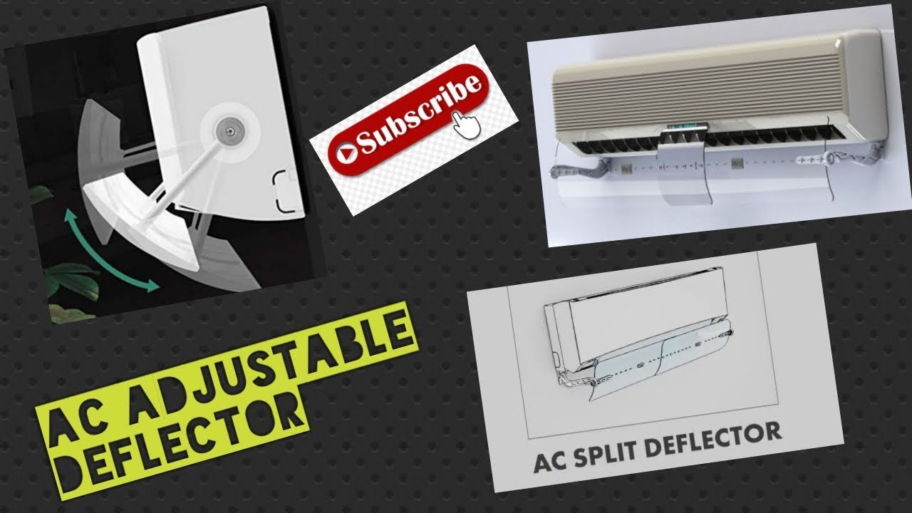 Air conditioner adjustable deflector no more direct cold air (hindi/urdu)