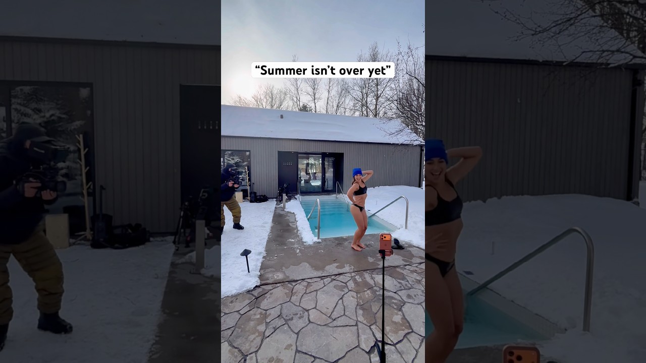 POV: it’s -20 degrees outside but you gotta get the shot😂🙌🏻 