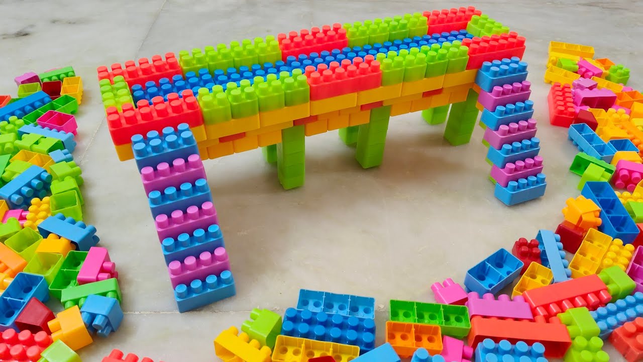 Satisfying DIY Bridge ASMR/Building Blocks/Lego building blocks/block game#asmr#buildingblocks#lego
