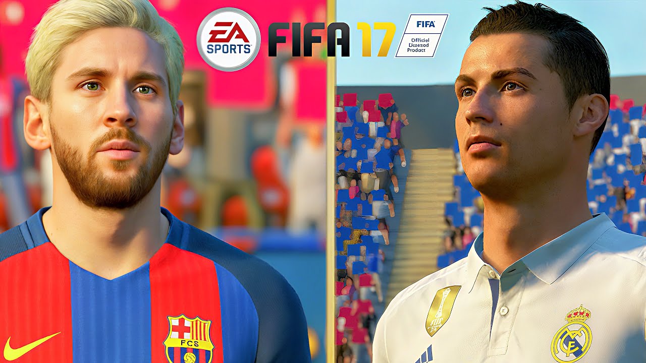 FIFA 17 - Barcelona vs Real Madrid | Gameplay PC [4K60FPS] Messi vs Cr7.