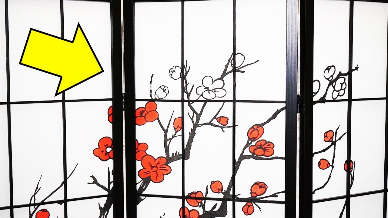 Roundhill Furniture Black Japanese 4-Panel Screen Room Divider Review (Link Below 👇)