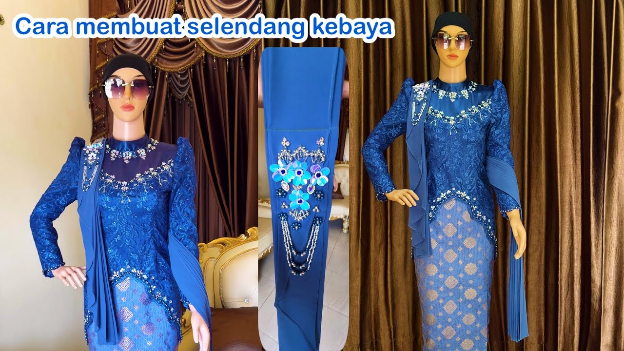 Tutorial membuat selendang kebaya‼️lanjut pasang Payet,terlihat cantik & elegan @tailorazka7549 
