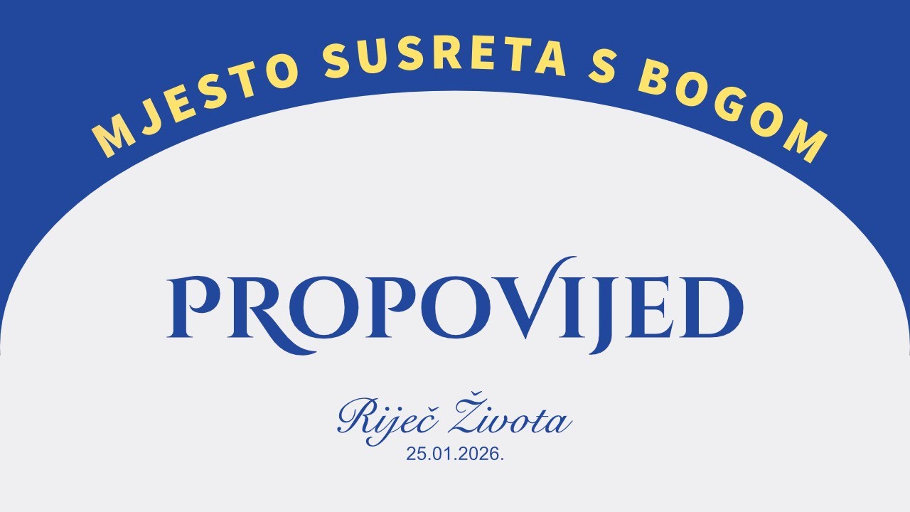 25.01.2026 - Poziv koji još traje: Dođi! | Danijel Miletić