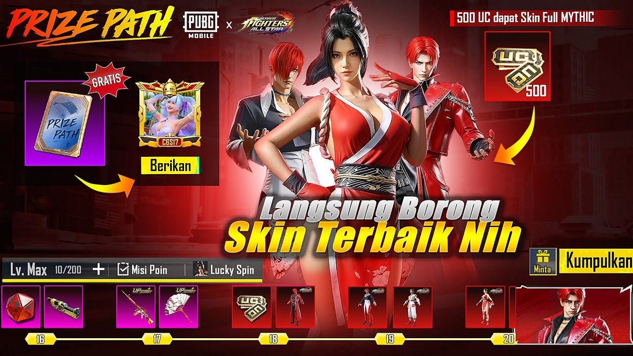 YUK LANGSUNG BORONG SKIN PRIZE PATH KOF INI GUYS SISTEM HEMAT AJA SEKALIAN GACHA SKIN MAI & EXPRIMEN