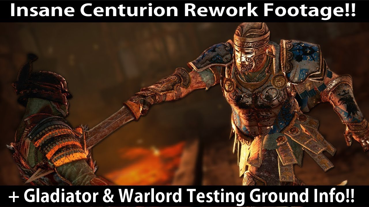 For Honor - INSANE Centurion Rework Gameplay Footage & Details + Testing Ground Info!!
