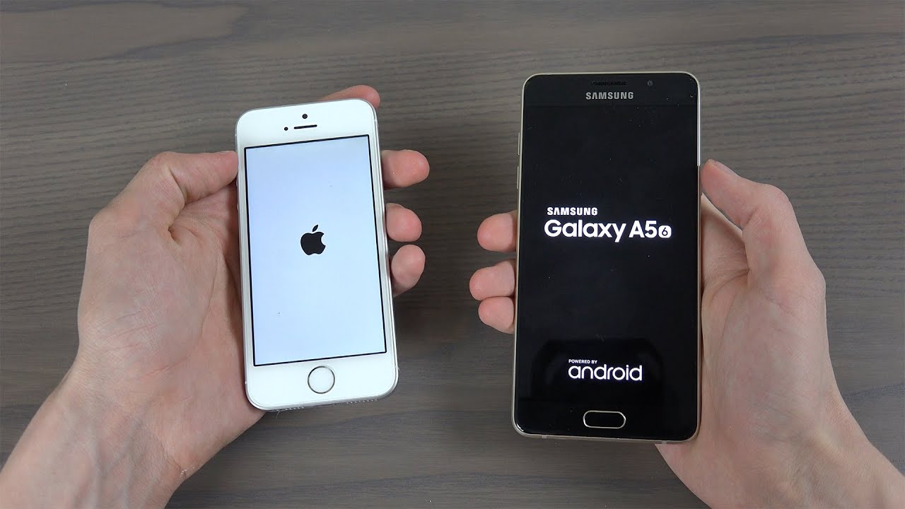 iPhone SE vs. Samsung Galaxy A5 2016 - Speed Test!