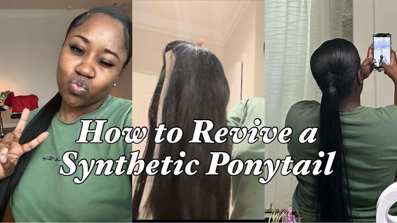 VLOGMAS DAY 14: HOW TO REVIVE A SYNTHETIC PONYTAIL