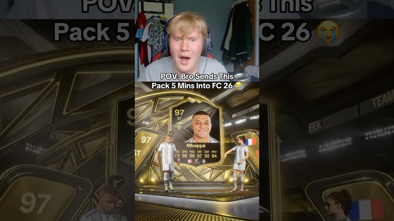 POV: Bro&rsquo;s FIRST FC26 PACK 😂😭 #fifa
