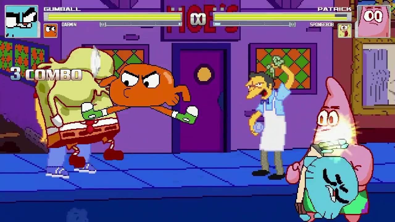 AN Mugen Request #702: Gumball & Darwin VS Patrick & Spongebob