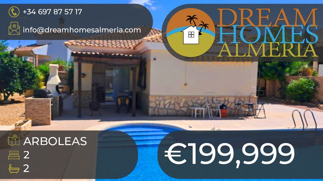 Bargain 2 bed 2 bath villa with pool Arboleas