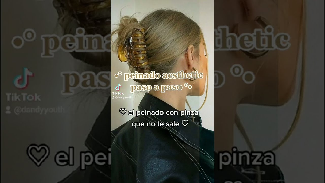 🎀Peinado aesthetic con pinza, s&uacute;per f&aacute;cil🎀
