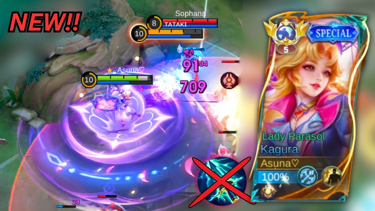 New Special Kagura Lady Parasol Skin In NEW Season 38 | Mobile Legends 